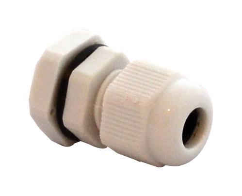 Bud Industries Ipg-2227-G Cable Gland, Nylon, 6mm, Grey