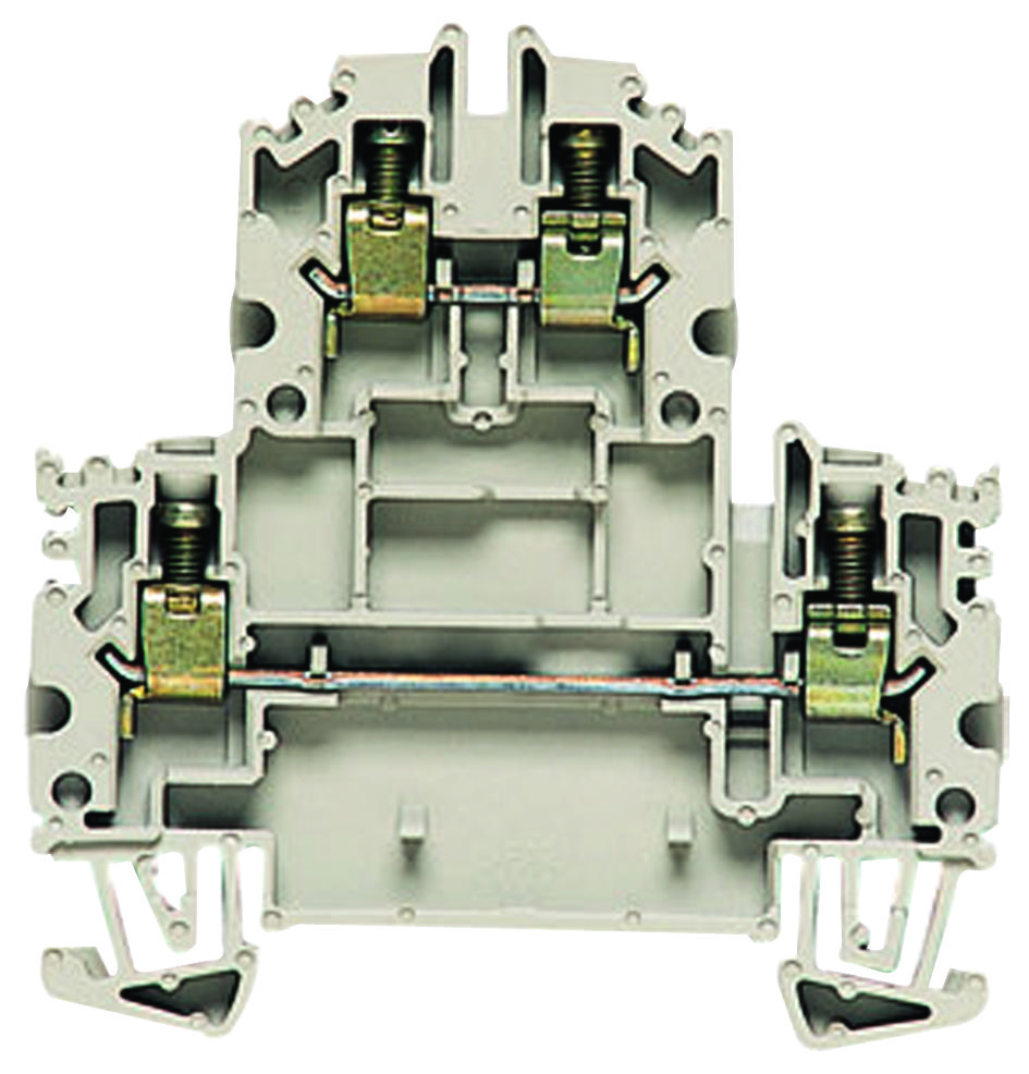 Weidmuller 1041900000 Terminal Block, Din Rail, 4 Position, 22-10Awg