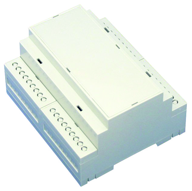 Bud Industries Dmb-4772. Enclosure, Din Rail, Abs, Lt Gray