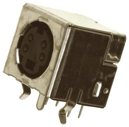 Amp Connectors / Te Connectivity 5749230-1 Connector, Din, Jack, 4 Position