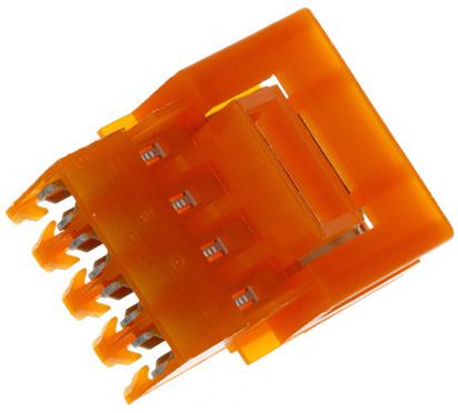 Amp Connectors / Te Connectivity 3-641435-4 Wire-Board Connector, Plug, 4 Position, 3.96mm