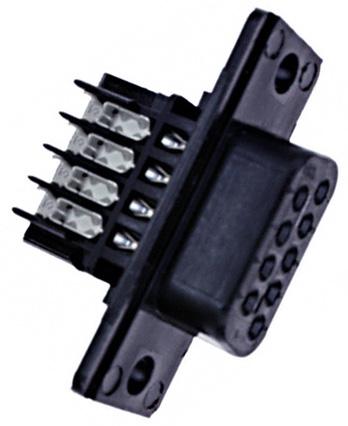 Amp Connectors / Te Connectivity 745201-9 D Sub Connector, Standard, 9 Position, Receptacle