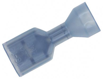 Amp Connectors / Te Connectivity 3-520140-4 Terminal, Female Disconnect, 0.25In Blue