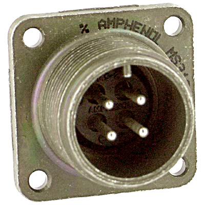 Amphenol Industrial Ms3102R20-29P. Circular Connector, Rcpt, Size 20, 17Pos, Box