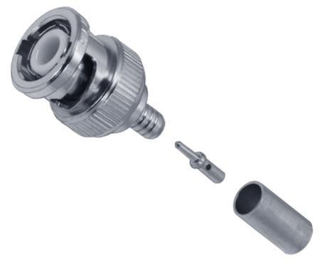 Amp Connectors / Te Connectivity 51426-5 Rf/coaxial, Shv Plug, Straight, Crimp