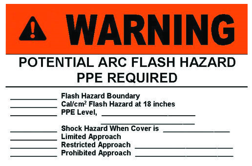 Panduit Pvs0305W2101Y Label, Warning, 5 X 3.5In, Pk5