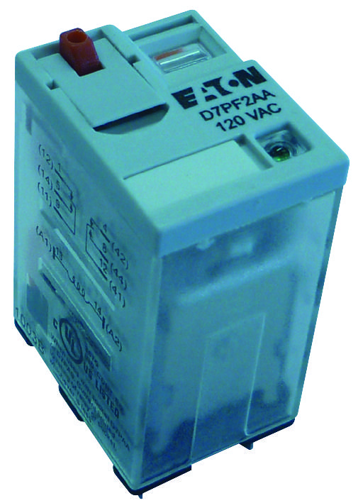 Eaton Cutler Hammer D7Pf2Aa Relay, Dpdt, 277Vac, 28Vdc, 12A