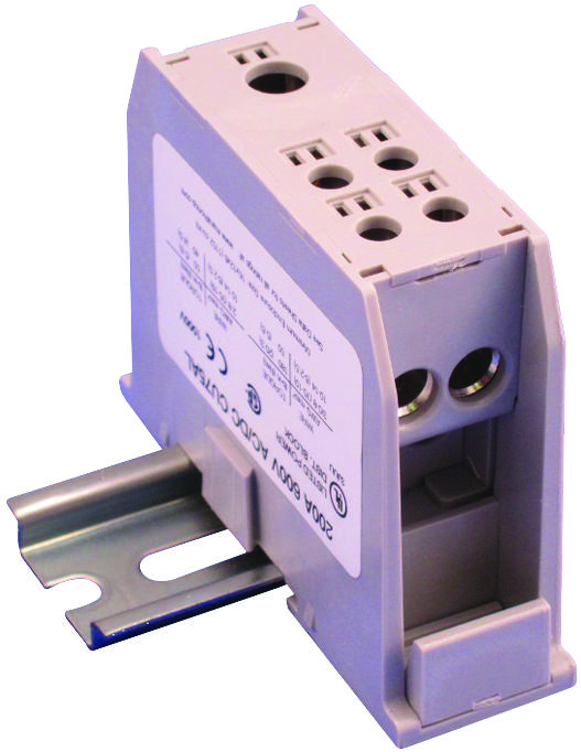 Marathon Special Products Epbcd45 Enclosed Power Distribution Block, 4 Position, 14-3/0Awg