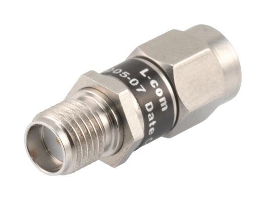 L-Com Lcat1005-07 Rf Attenuator, Sma Plug-Jack, 50 Ohm