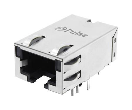 Pulse Electronics Jxt4-1198Hl Rj45 Jack W/ Led, R/a, 100Base-T, 8P8C