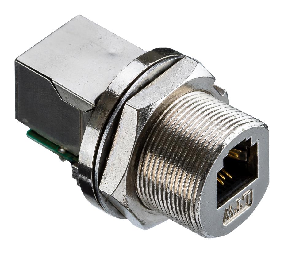 Amphenol LTW Rcm-5Spffh-Scu7001. Rj45 Connector, Jack, 8P8C, 1Port, Panel