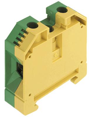 Weidmuller 1010500000. Terminal Block, Din, Earth, 2 Position, 12-2Awg