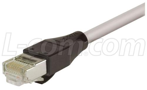 L-Com Trd695Sz-15 Patch Cable, Category 6 Shielded Lszh, 15Ft, Grey