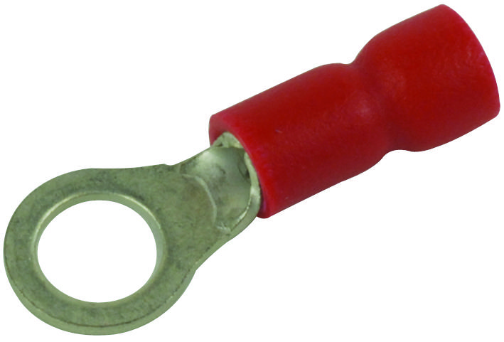 Multicomp Pro Mc29553 Terminal, Ring Tongue, #10, Crimp, Red