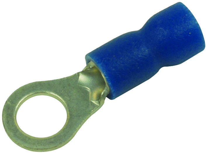 Multicomp Pro Mc29577 Terminal, Ring Tongue, #10, Crimp, Blue