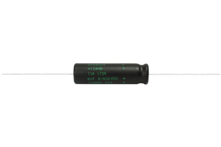 Vishay Tva1704 Aluminum Electrolytic Capacitor, 8Uf, 450V, Axial