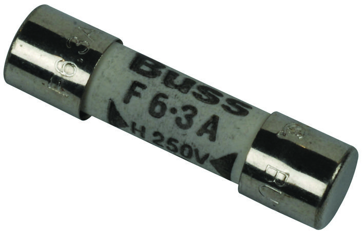 Eaton Electronics Bk/gda-6.3A Fuse, Cartridge, 6.3A, 5X20mm, Fast Act