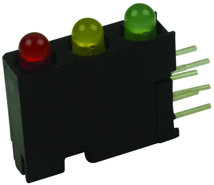 Dialight 564-0300-132F Indicator, Led Pcb, 3Led, Red/yellow/green