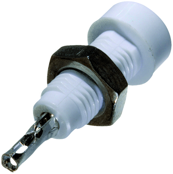 Johnson Cinch Connectivity 105-0801-001 Tip Jack, 5700V, 10A, White