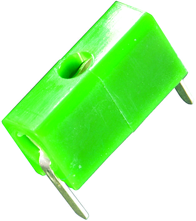 Johnson Cinch Connectivity 105-0754-001 Test Jack, Horizontal, 5A, Green