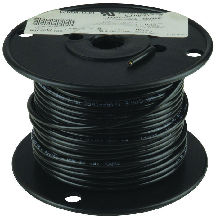 Carol Cable/general Cable C2105A.12.01 Hook Up Wire, 100Ft, 14Awg, Tin-Copper, Black