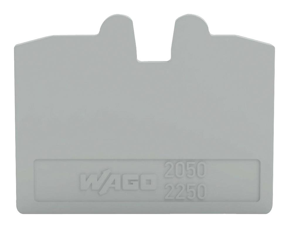 WAGO 2050-1291. End And Intermediate Plate, Gray, Rail