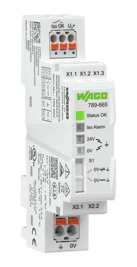 WAGO 789-665 Signaling Module, 24V, Din Rail, Push-In