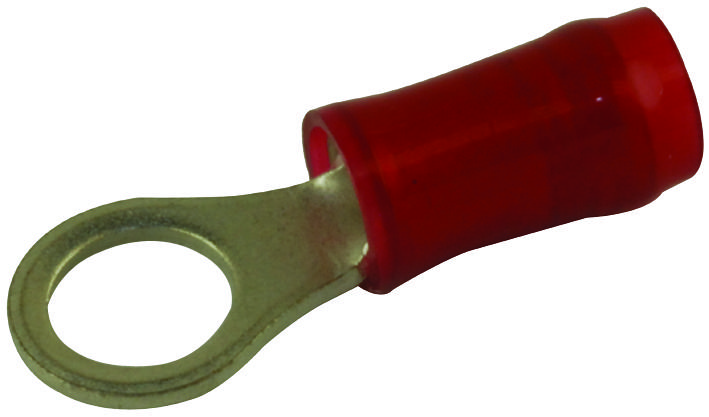 Amp Connectors / Te Connectivity 2-31887-1 Terminal, Ring Tongue, #10, Crimp, Red