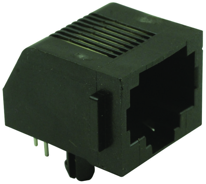 Amp Connectors / Te Connectivity 5555163-2 Cat3 Rj14 Modular Jack, 6 Position, 1 Port