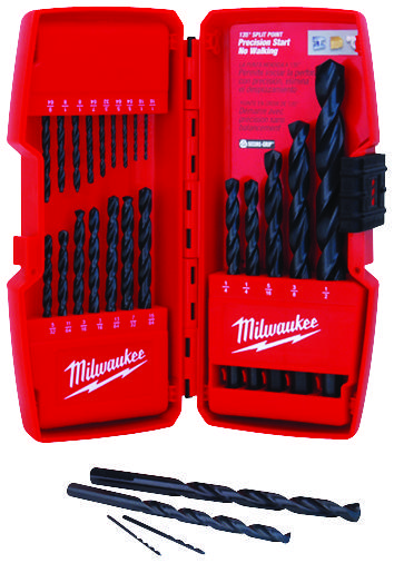 Milwaukee Tool 48-89-2801 Drill Bit Set, Thunderbolt, Black Oxide, 21Pc