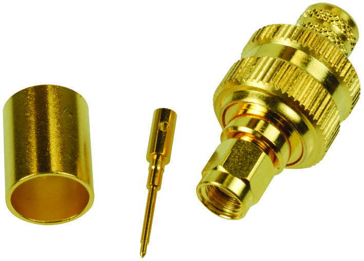 Amphenol RF 132298 Rf/coaxial, Sma Plug, Straight, 50 Ohm, Crimp