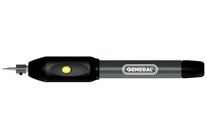 General Tools 505. Cordless Engraver, Diamond Tip Bit, 2 Aaa