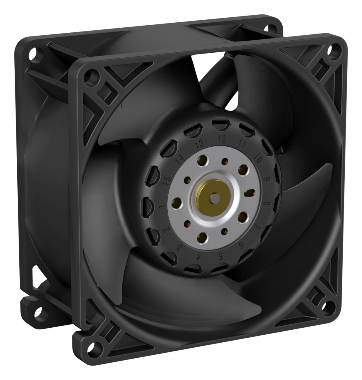 Ebm-papst 8315100161 Dc Fan, 80mm, 118Cfm, 12V, 15500Rpm