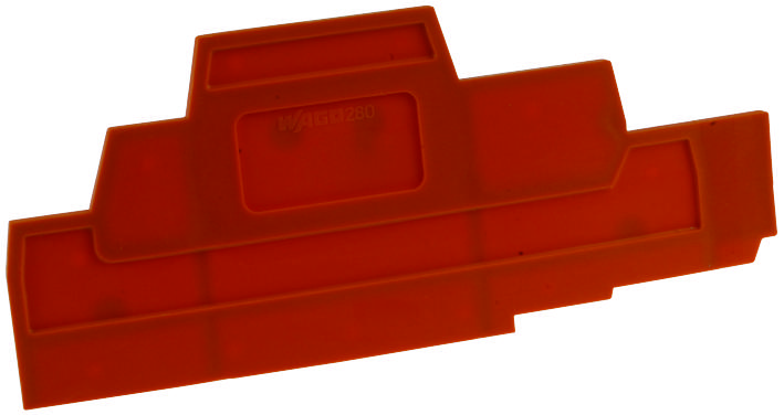 WAGO 280-306 End & Intermediate Plate, 2.5mm, Orange