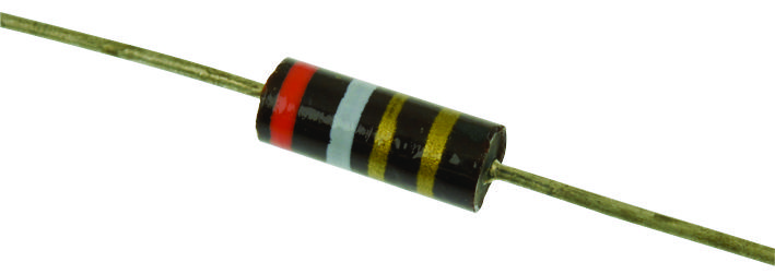 Ohmite Of39Gje Carbon Resistor, 3.9 Ohm, 500Mw, 5%