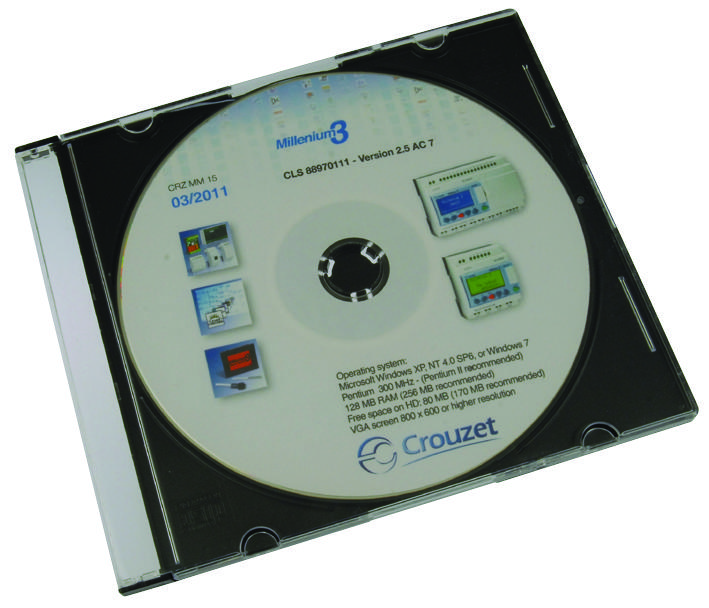 Crouzet 88970111 Millenium 3 Software, Cd-Rom