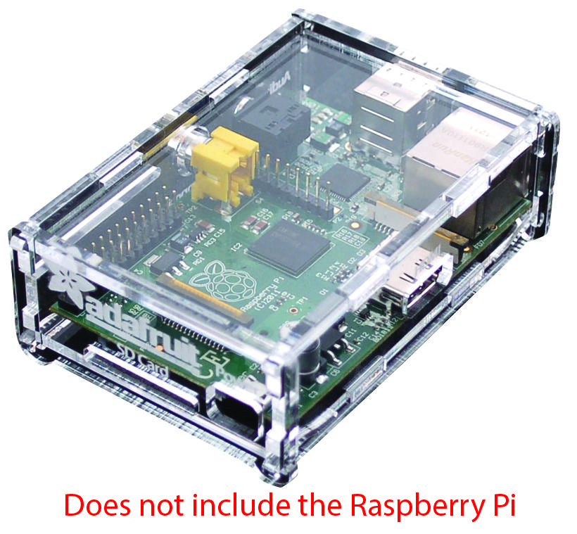 Adafruit 859 Raspberry Pi Box Enclosure, Acrylic, Tra