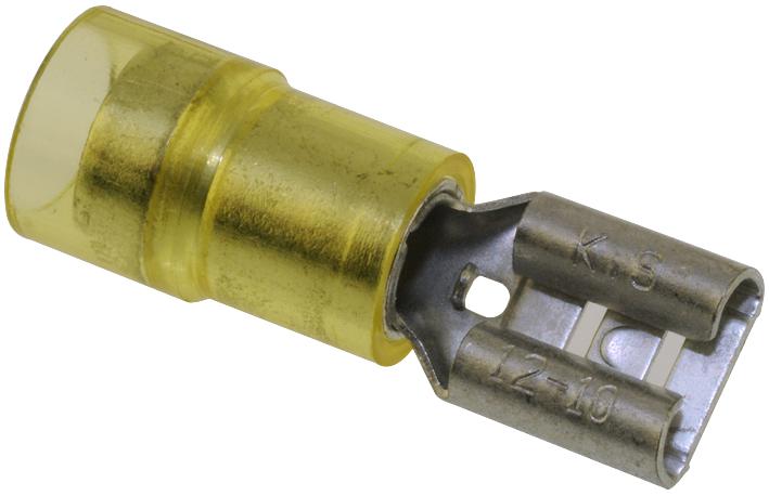 Hoffman Products Fnddf1210T-250A Terminal Female DisConnectorect 0.25In Yellow