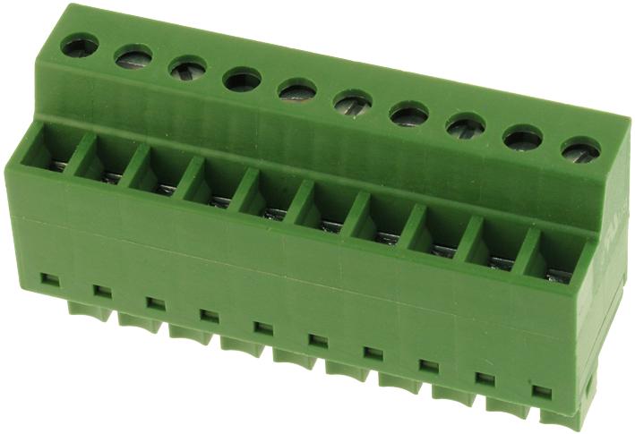 Multicomp Pro Mc310-38110 Terminal Block Pluggable 10 Position, 24-14Awg