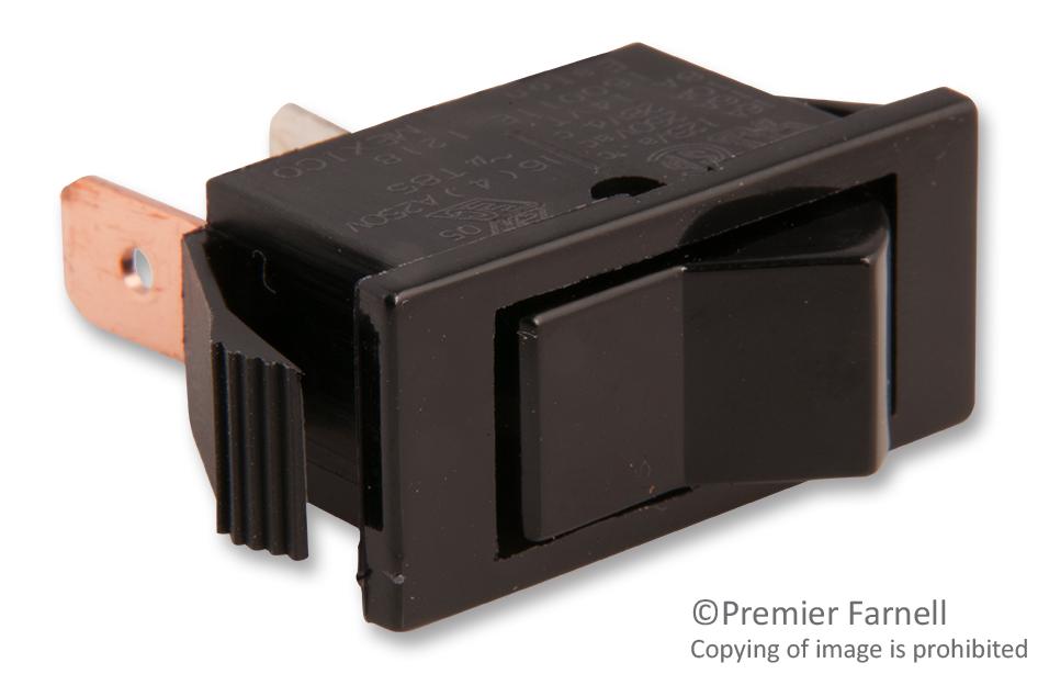 Eaton 160011E Switch, Rocker, Spst, 16A, 250V, Black