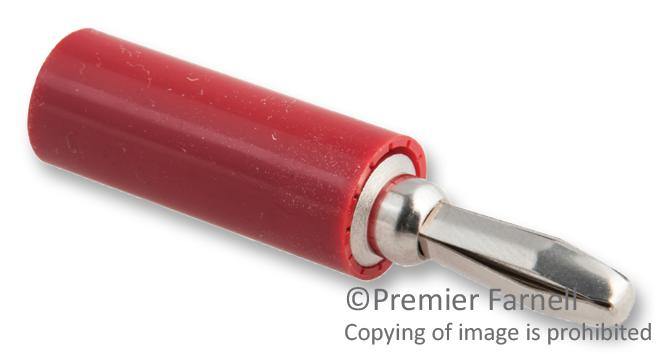 Johnson Cinch Connectivity 108-1722-101 Banana Plug, 15A, Solder, Red