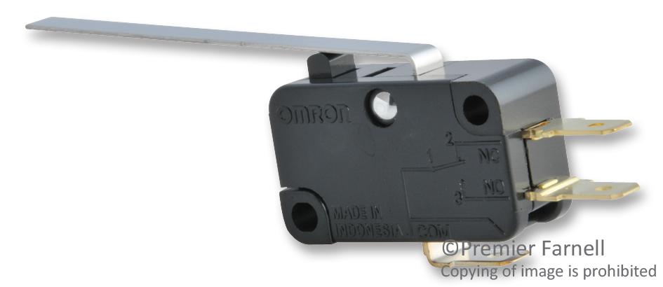 Omron Electronic Components V-10G3-1C24-K Microswitch, Hinge Lever, Spdt 10A 250V