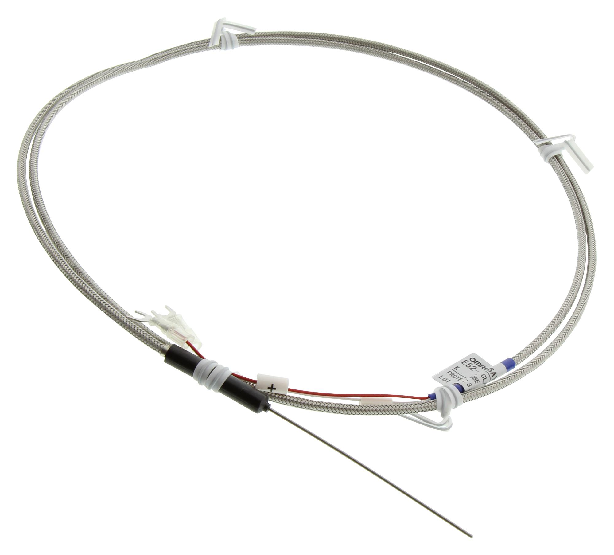 Omron Industrial Automation E52Ca6Ayd1S11M Thermocouple Probe, K, Ss, 1M, Crimp