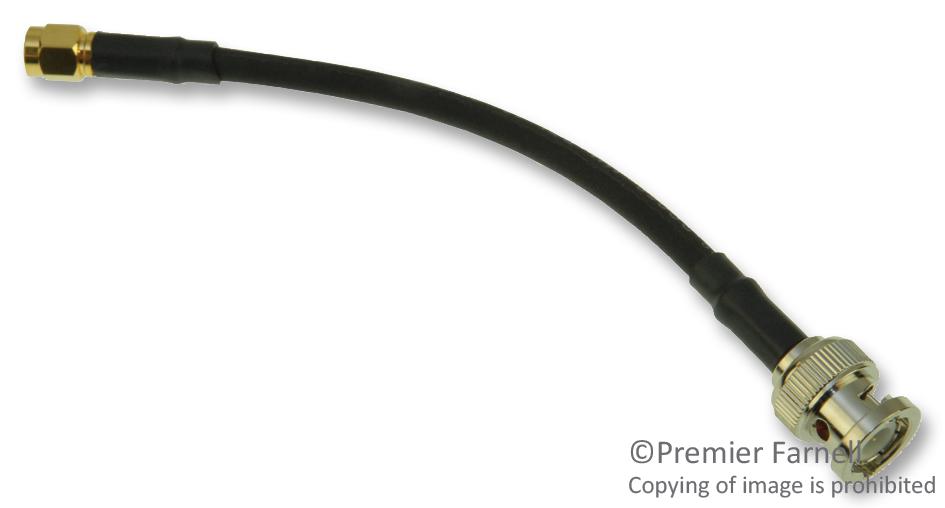 Amphenol RF 245101-04-06.00 Coaxial Cable Assembly, Rg58, 6In, Black