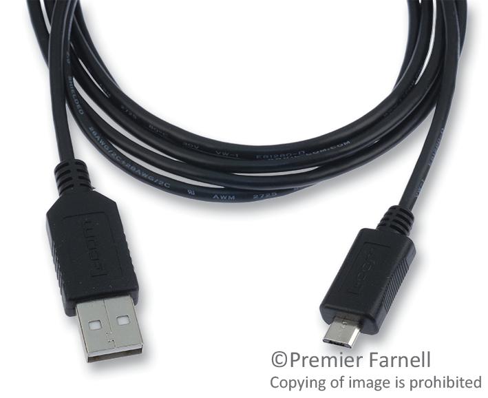 L-Com Csmuamicb-2M Computer Cable, Usb, 2M, Black