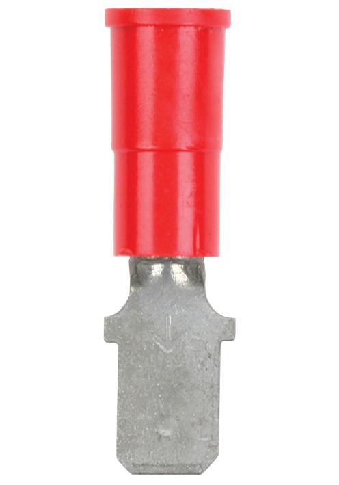 3M Mvu18-187Dmx Terminal, Male DisConnectorect, 0.187, Crimp, Red