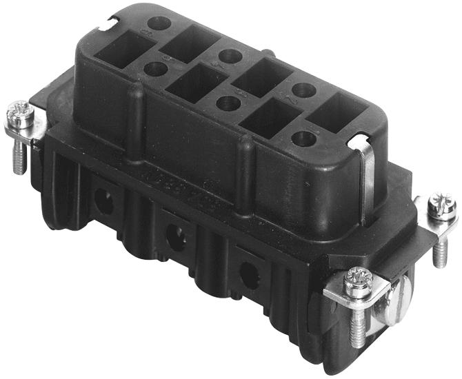 Amphenol Sine/tuchel C146 10B006 102 5. Rectangular Insert, Receptacle, 6+Gnd, Screw