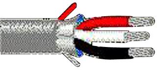 Belden 5401Fe 008500 Shielded Multiconductor Cable, 3 Conductor, 20Awg, 500Ft