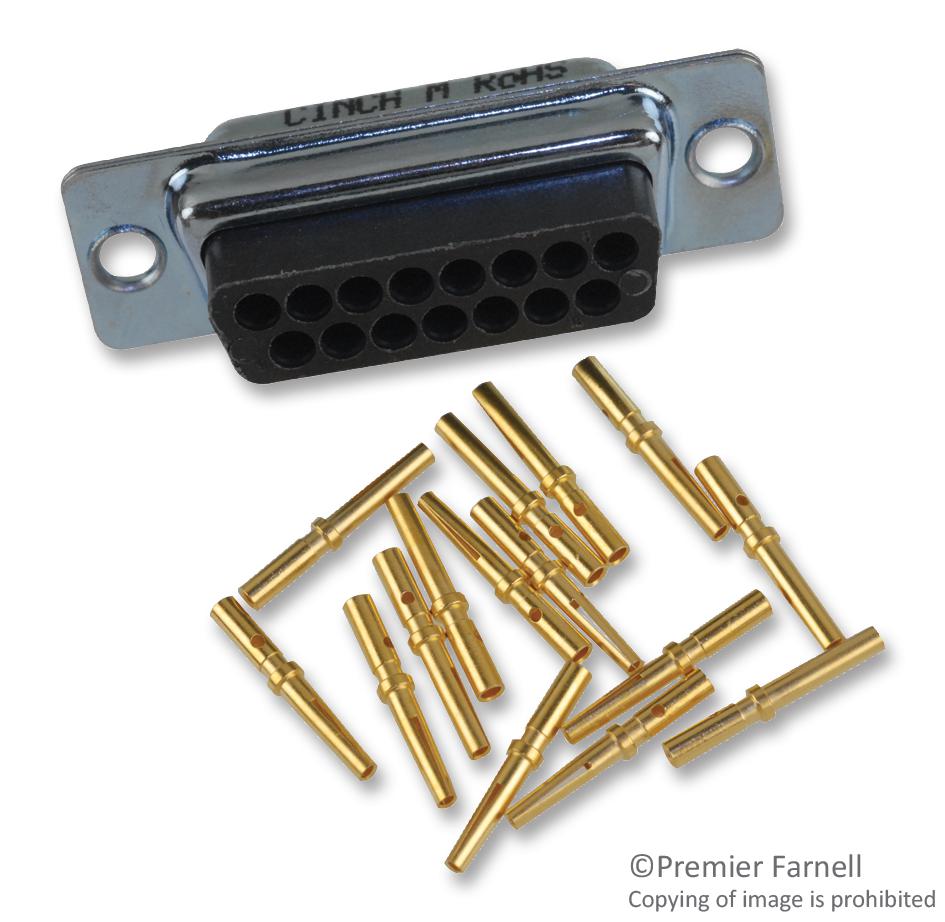 ITT Cannon Dau15S Connector, D Sub, Receptacle, 15 Position