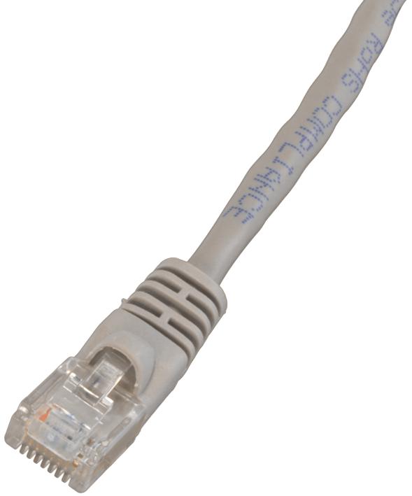 Aim Cambridge Cinch Connectivity 73-7790-1 Patch Cable, Cat5E, Rj45, 1Ft, Grey